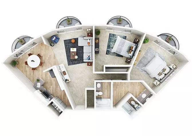 Unit 24B 24B floor plan