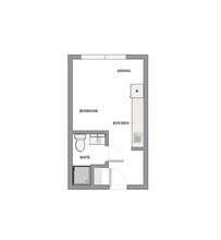 Studio 512 floor plan