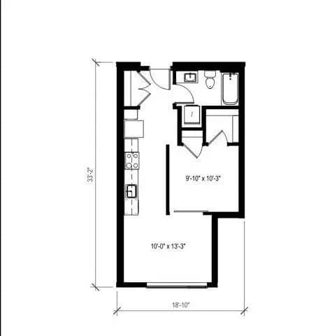 One Bedroom One Bath - Income Limited - 724 530 floor plan