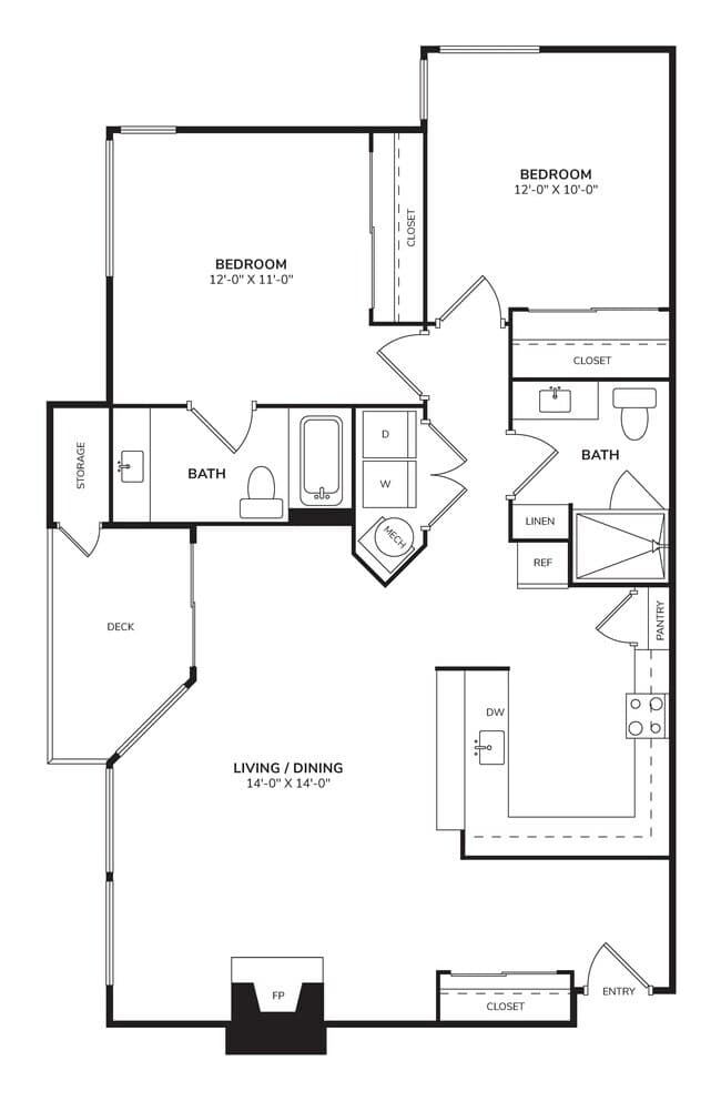 B1 - Teal E-310 floor plan