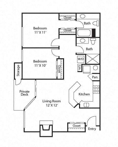 B2 - Sandpiper E-104 floor plan
