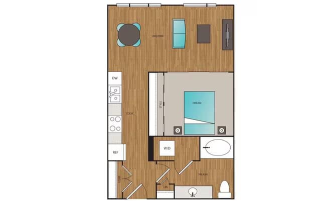 Urban 1x1 C 306 floor plan