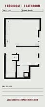 1 Bedroom 304 floor plan