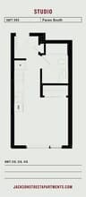 Studio 423 floor plan