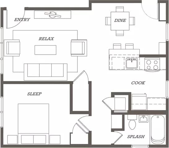 The BMX 3024-4 floor plan