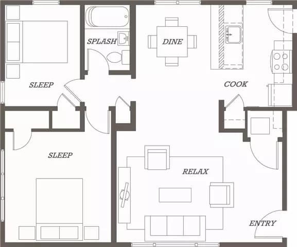 The Tandem 3038-4 floor plan