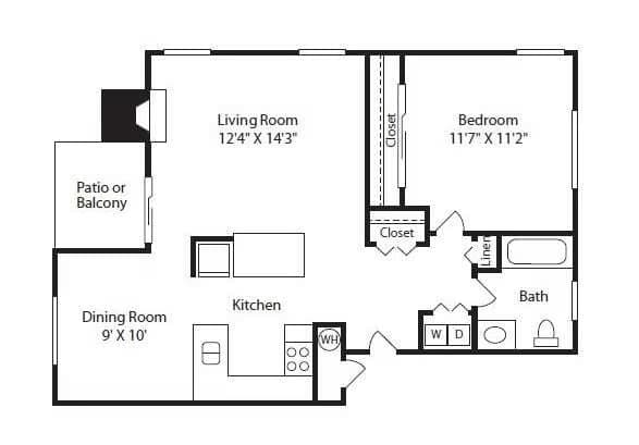 A1 Renovated I305 floor plan