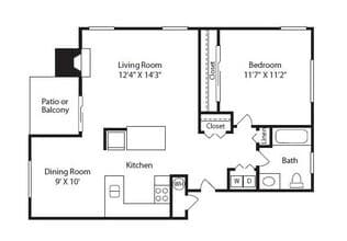 A1 Renovated P201 floor plan