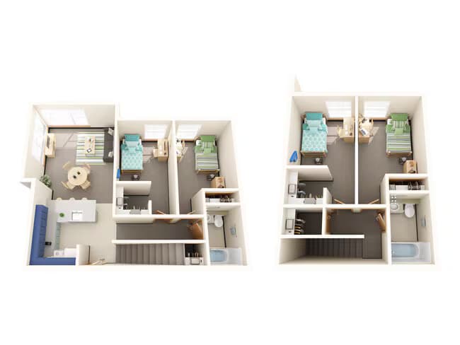 4 Bedroom Townhouse Private floor plan