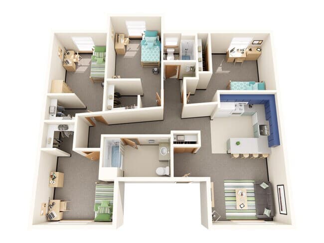 4 Bedroom Private floor plan