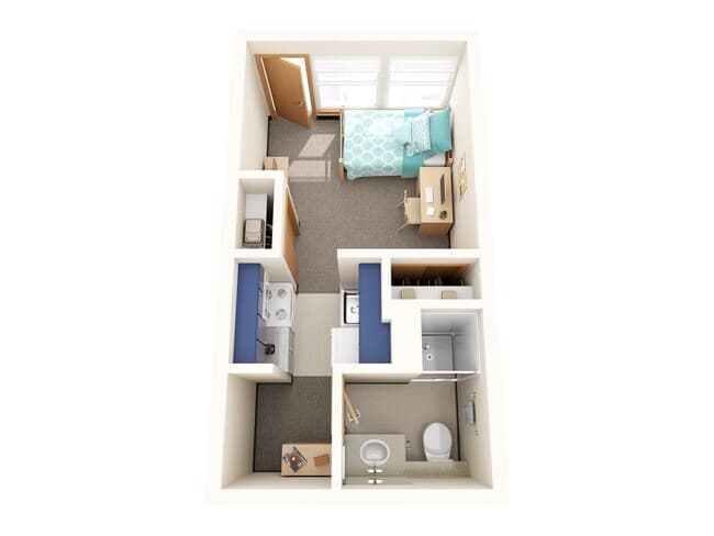 Studio Private floor plan