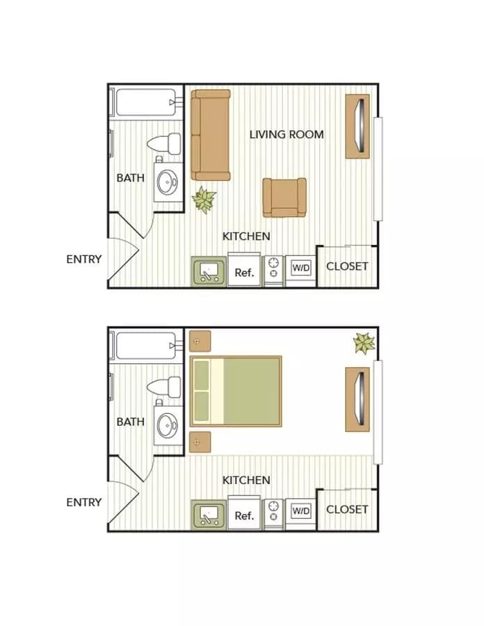 Studio 289 215 floor plan