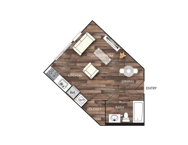Studio 356 304 floor plan