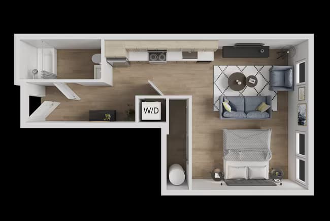 Studio A 1120 floor plan
