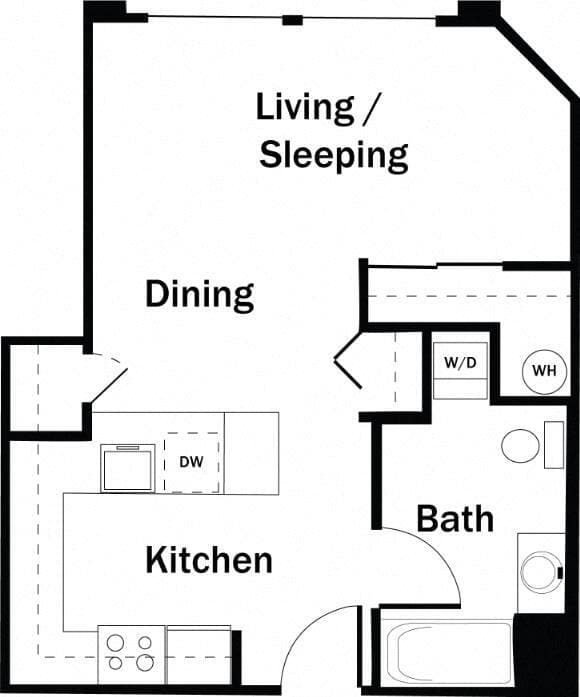 Studio F - Renovated 309 floor plan