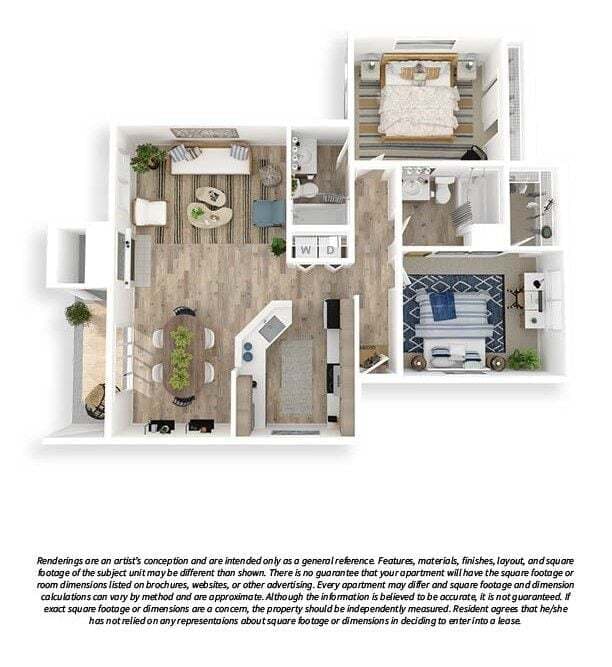 2x2 Large Premium M-306 floor plan