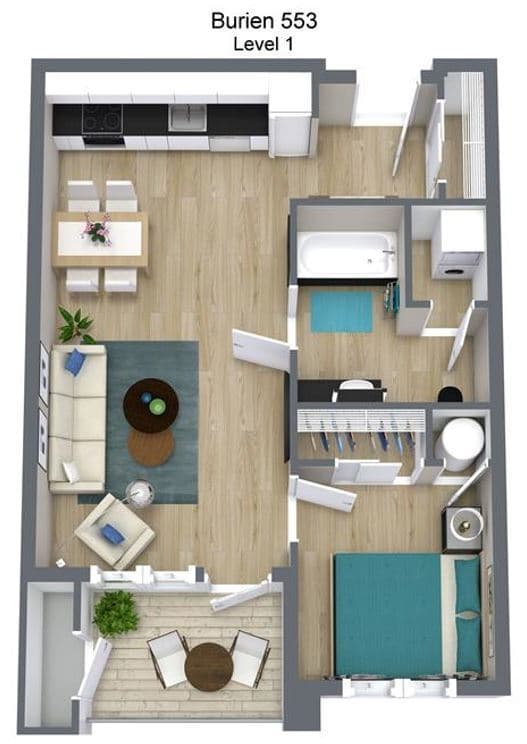 The Puffin B-303 floor plan