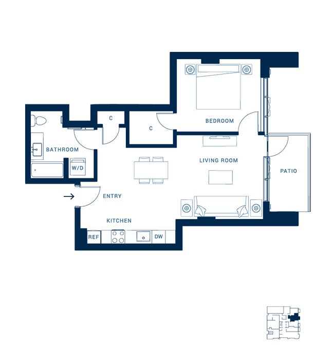 1x1 K 314 floor plan