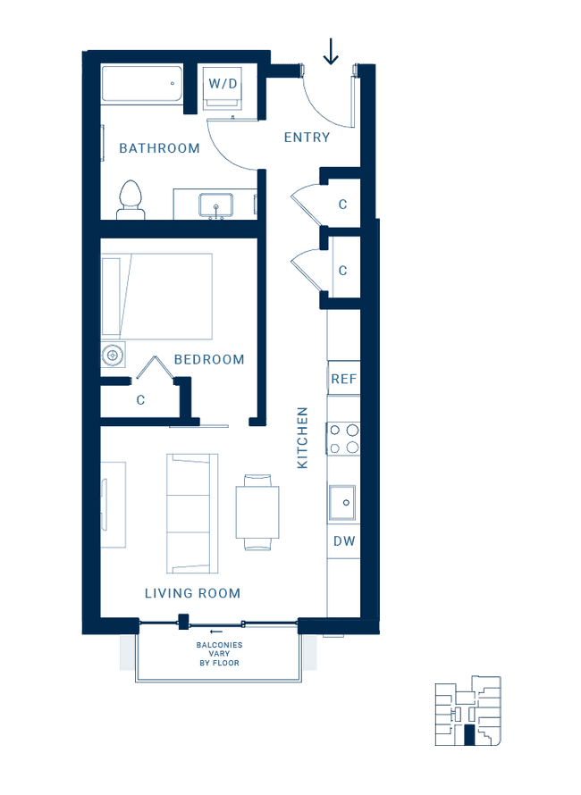 Urban E 605 floor plan