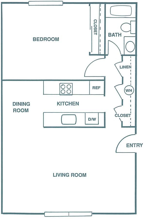 1x1 A06 floor plan