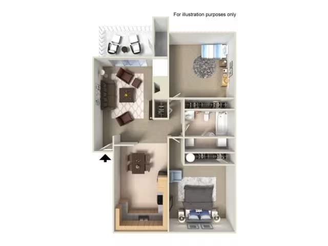 2x1 Premium P305 floor plan