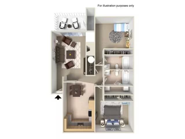 2x2 Premium F301 floor plan