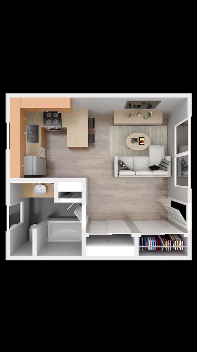 Studio 16 floor plan