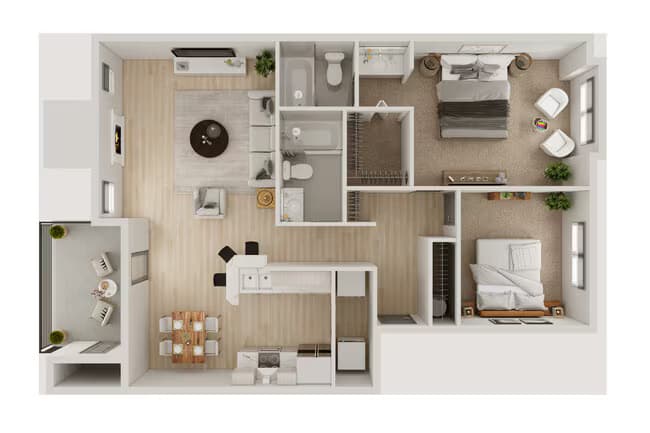 289 2X2 T 3-305 floor plan