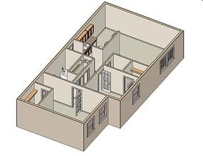 2x1 3-218 floor plan