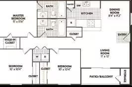 3 bedroom 2 bath Remodel 0528 floor plan