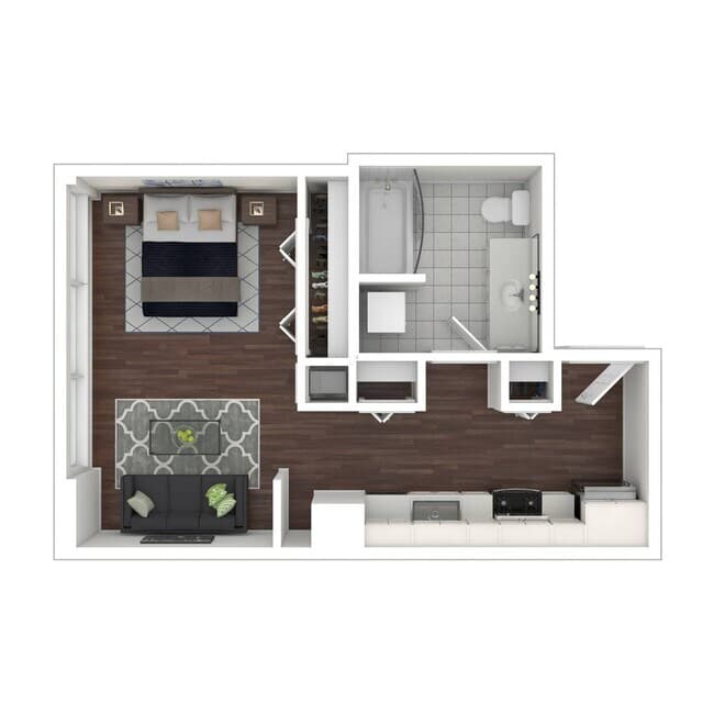 Studio e13.1 812 floor plan