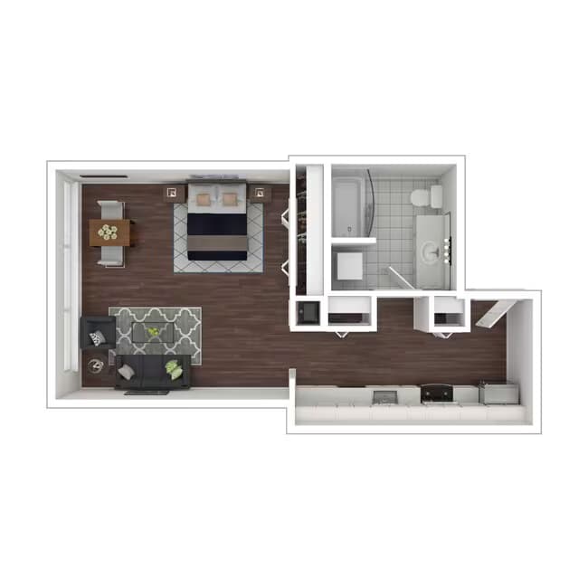 Studio e14.1 3210 floor plan