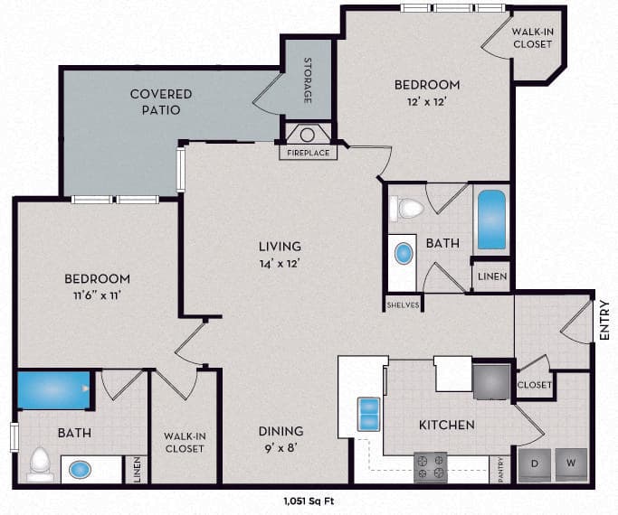 Olympic - A2 Income Restricted L2088 floor plan