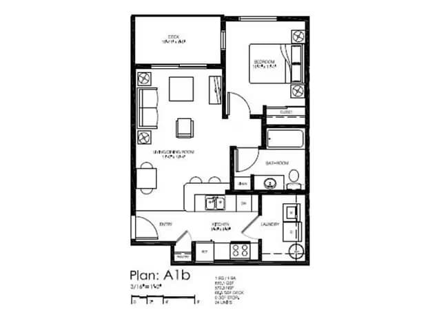 1B1A M-104 floor plan