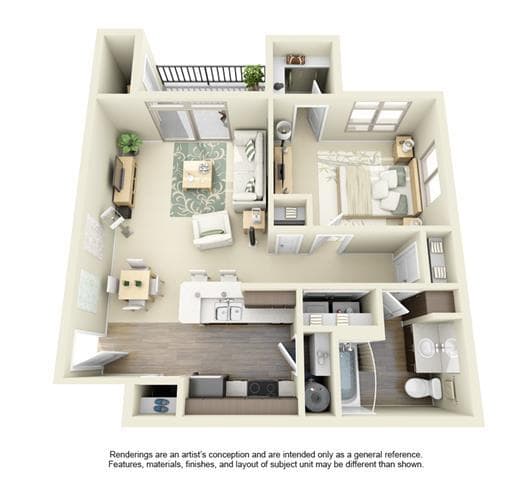 1B1D O-204 floor plan