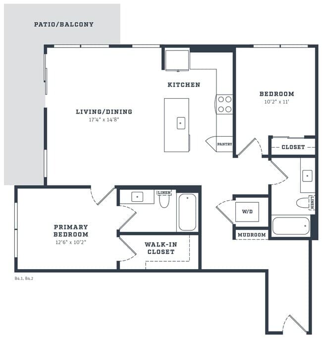 B4 402 floor plan