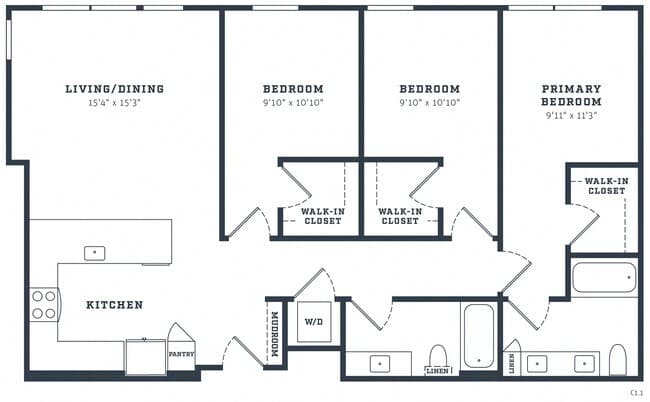 Unit 633 633 floor plan