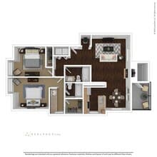 Two Bedroom Two Bath 311 floor plan