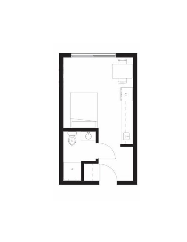 Studio 5 504 floor plan