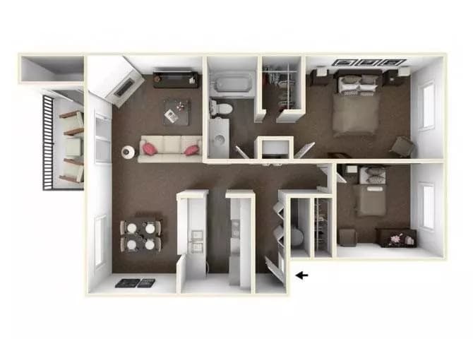 2x1 E201 floor plan