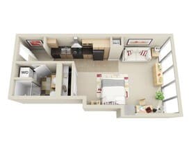 Highrise E1B W-805 floor plan