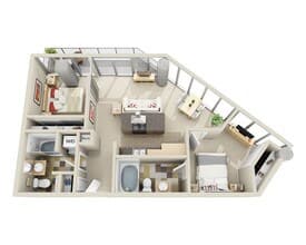 Midrise B2A E-909 floor plan