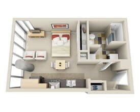 Midrise E1G E-812 floor plan