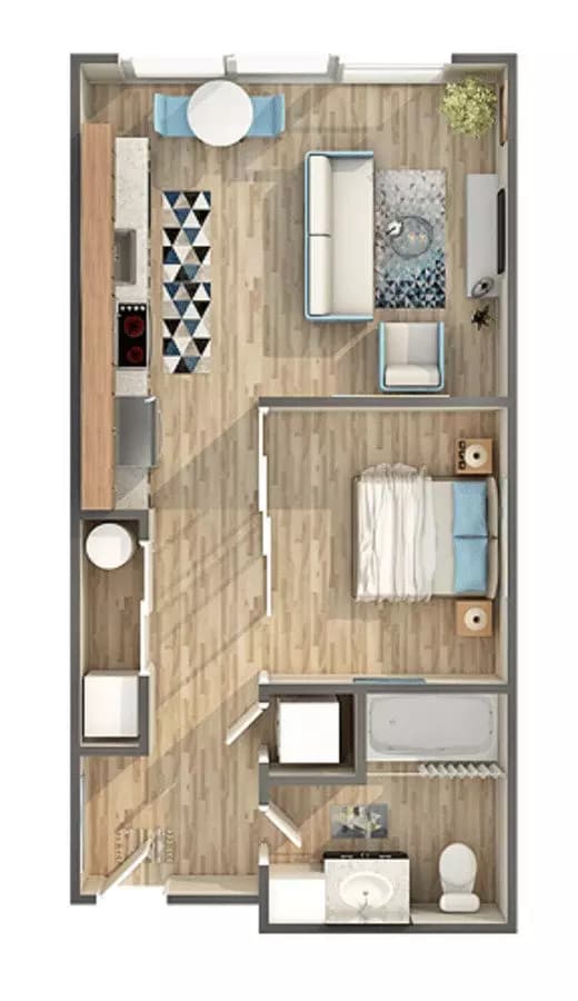 Belay - Green Lake 1 1-228 floor plan