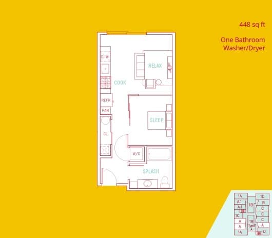 Noba - Elliott 1-415 floor plan