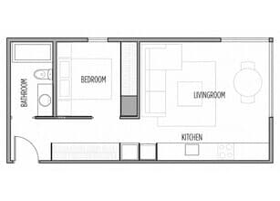 1 bedroom 106 floor plan