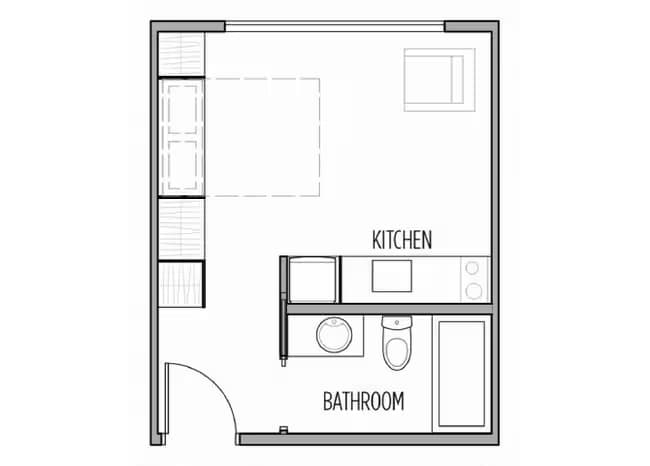 Studio 111 floor plan