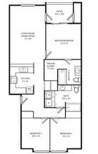 Three Bedroom 1104-113 floor plan