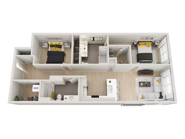2x2 A2 520 floor plan