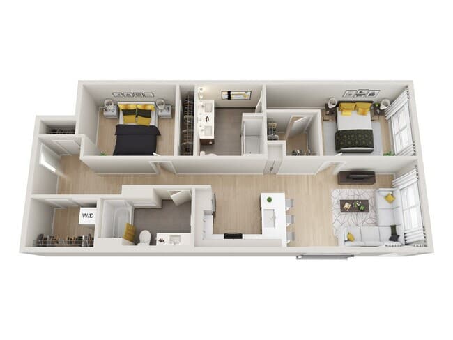 2x2 A 717 floor plan